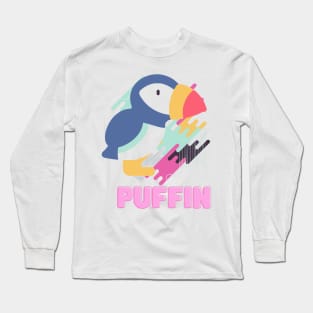 Puffin Geometric Long Sleeve T-Shirt